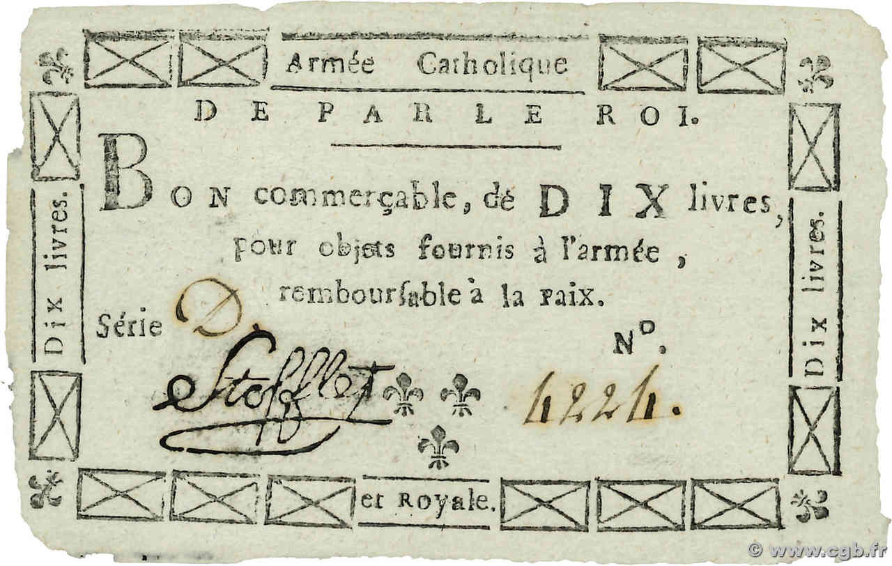 10 Livres FRANCIA  1794 Kol.061 SC