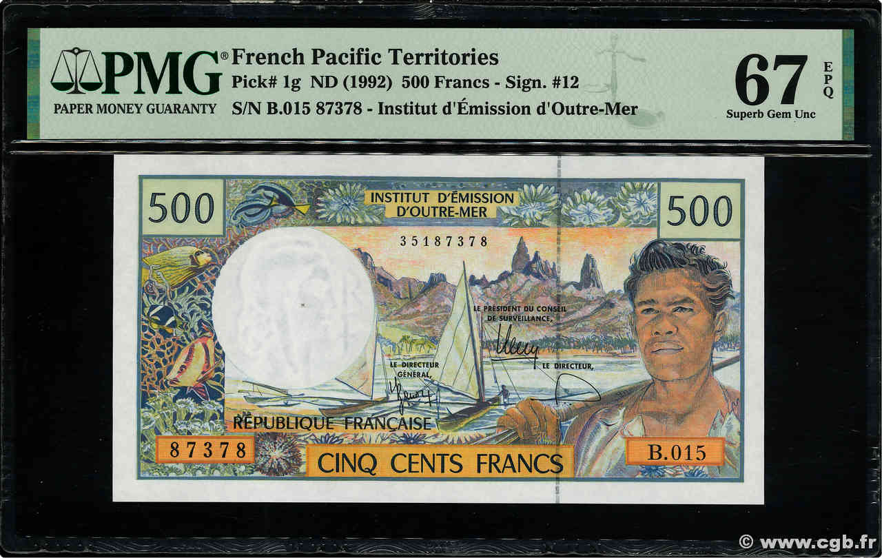 500 Francs Numéro radar POLYNÉSIE, TERRITOIRES D OUTRE MER  2000 P.01g NEUF