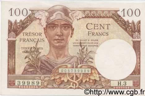 100 Francs TRÉSOR FRANÇAIS FRANCE  1947 VF.32.03 pr.SPL