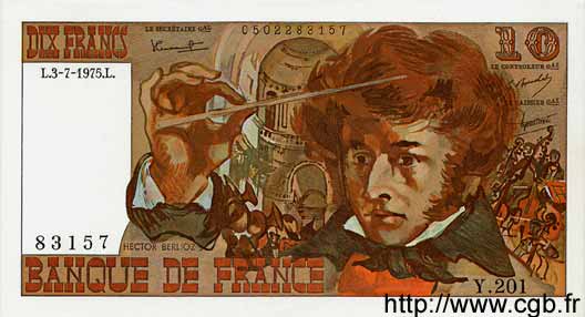 10 Francs BERLIOZ FRANCE  1975 F.63.11 NEUF