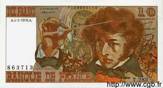 10 Francs BERLIOZ FRANCE  1976 F.63.17-283 pr.NEUF
