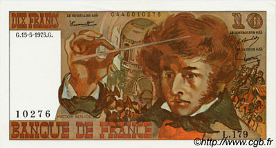 10 Francs BERLIOZ FRANCE  1975 F.63.10 NEUF