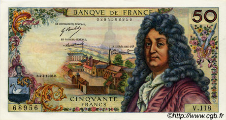 50 Francs RACINE FRANCE  1968 F.64.11 NEUF
