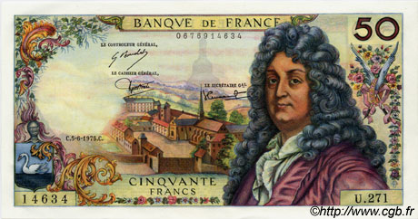 50 Francs RACINE FRANCE  1975 F.64.30 NEUF