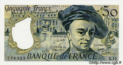 50 Francs QUENTIN DE LA TOUR FRANCE  1978 F.67.03 pr.NEUF