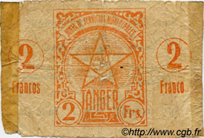 2 Francos MAROC Tanger 1942 P.04 pr.B