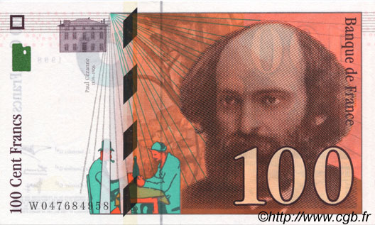 100 Francs CÉZANNE FRANCE 1998 F.74.02 pr.NEUF