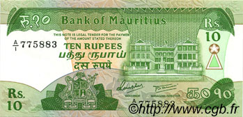 10 Rupees ÎLE MAURICE  1985 P.35b NEUF