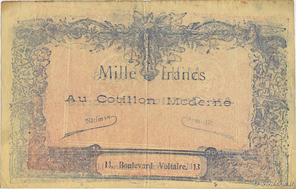 1000 Francs Cotillon Moderne FRANCE régionalisme et divers  1930 F.-- TTB