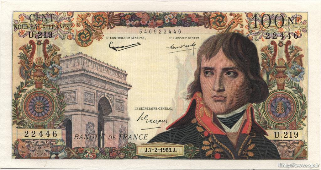 100 Nouveaux Francs BONAPARTE FRANCE  1963 F.59.19 SPL+