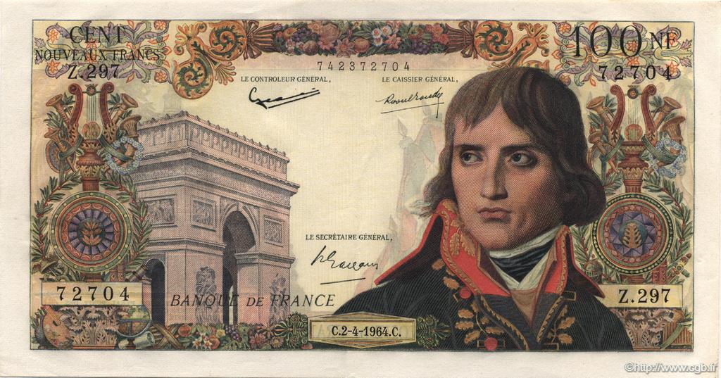 100 Nouveaux Francs BONAPARTE FRANCE  1964 F.59.26 SPL+
