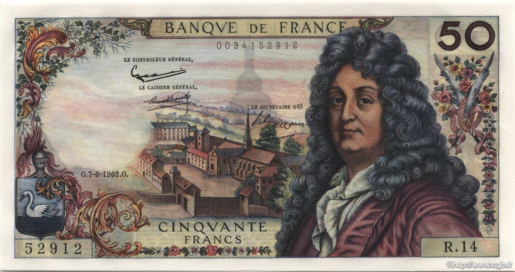 50 Francs RACINE FRANCE  1962 F.64.01 NEUF