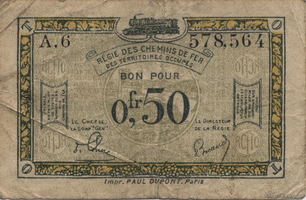 50 Centimes FRANCE régionalisme et divers  1923 JP.135.04 TB