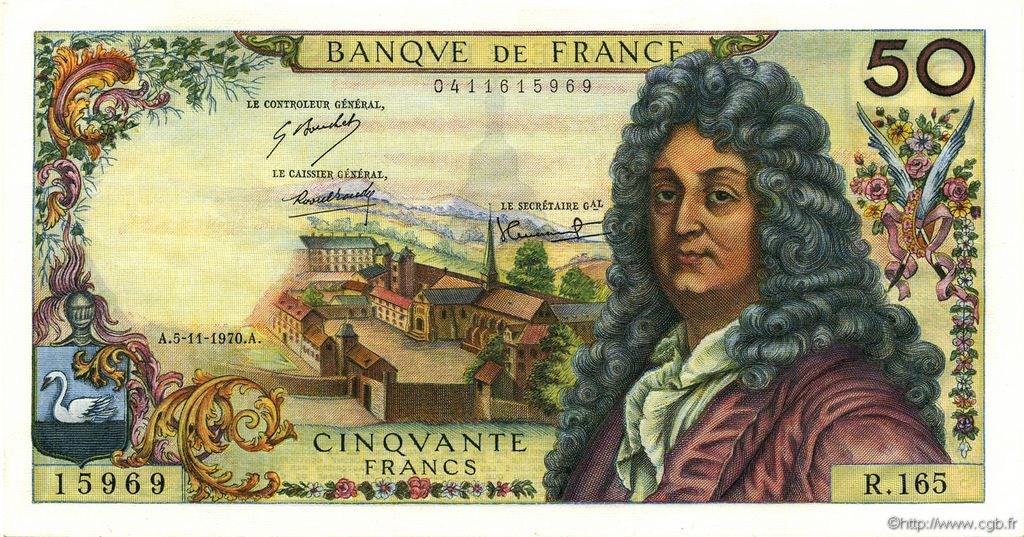 50 Francs RACINE FRANCE  1970 F.64.17 pr.NEUF