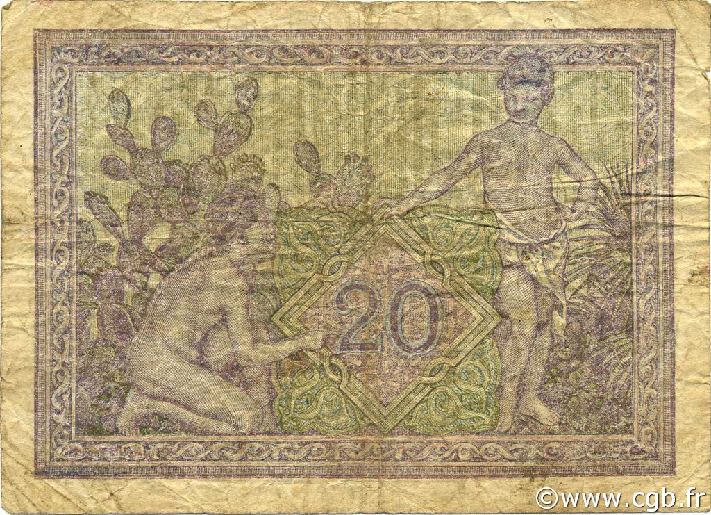 20 Francs ALGÉRIE 1942 P 092a p18 0292 Billets