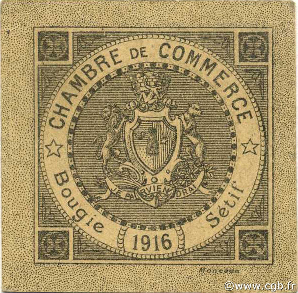 10 Centimes ALGERIEN Bougie - Sétif 1916 JP.10 ST