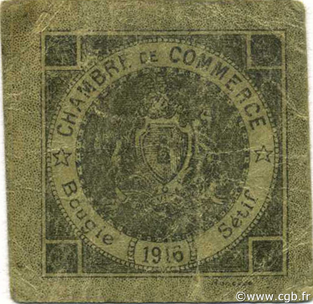 5 Centimes ALGÉRIE Bougie - Sétif 1916 JP.11 B+
