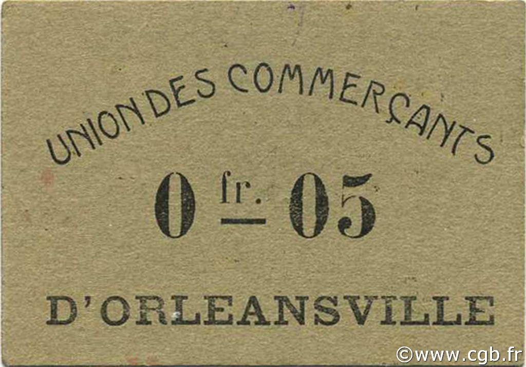 5 Centimes ALGÉRIE Orleansville 1916 JPCV.04 pr.NEUF
