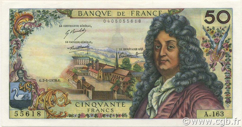 50 Francs RACINE FRANCE  1970 F.64.16 NEUF