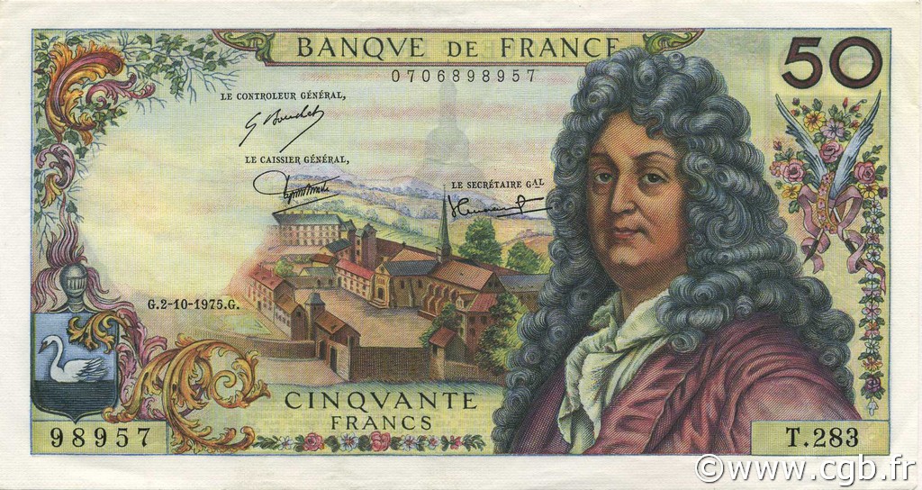 50 Francs RACINE FRANCE  1975 F.64.31 pr.SPL