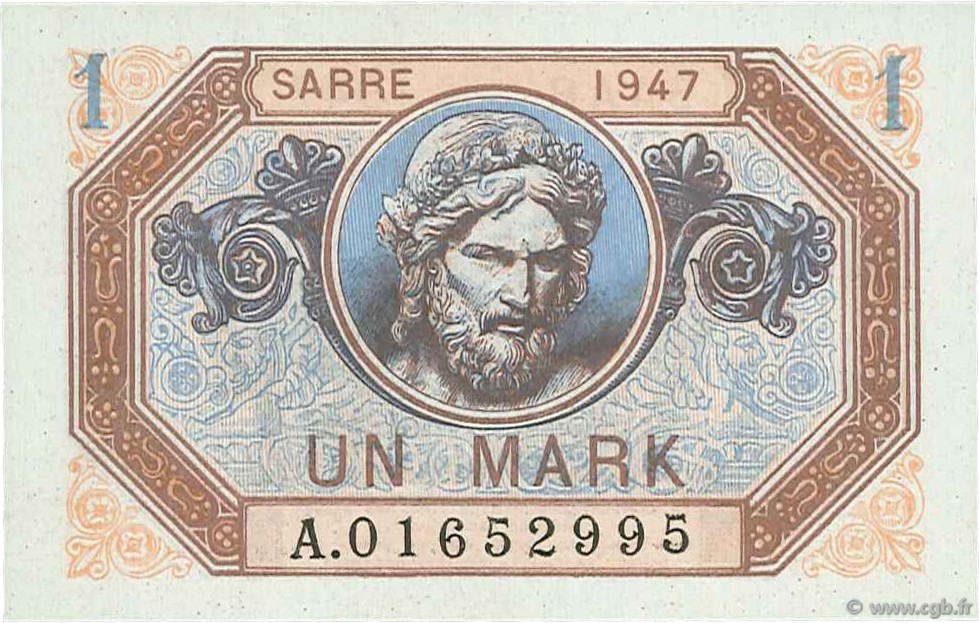 1 Mark SARRE FRANCE  1947 VF.44.01 NEUF