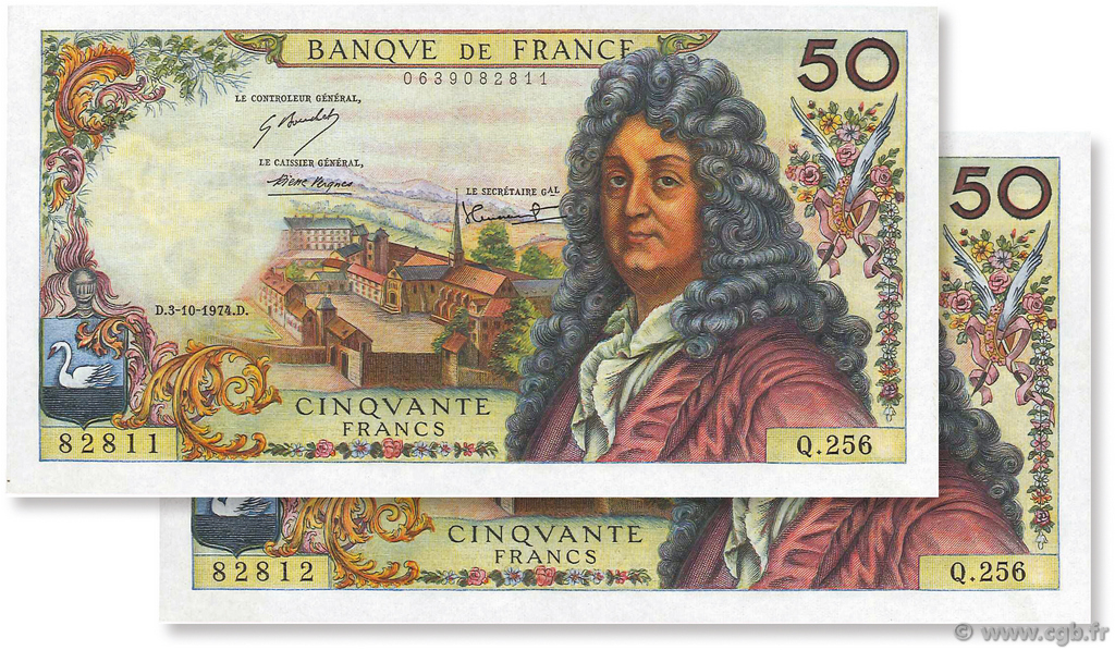 50 Francs RACINE FRANCE  1974 F.64.28 SPL