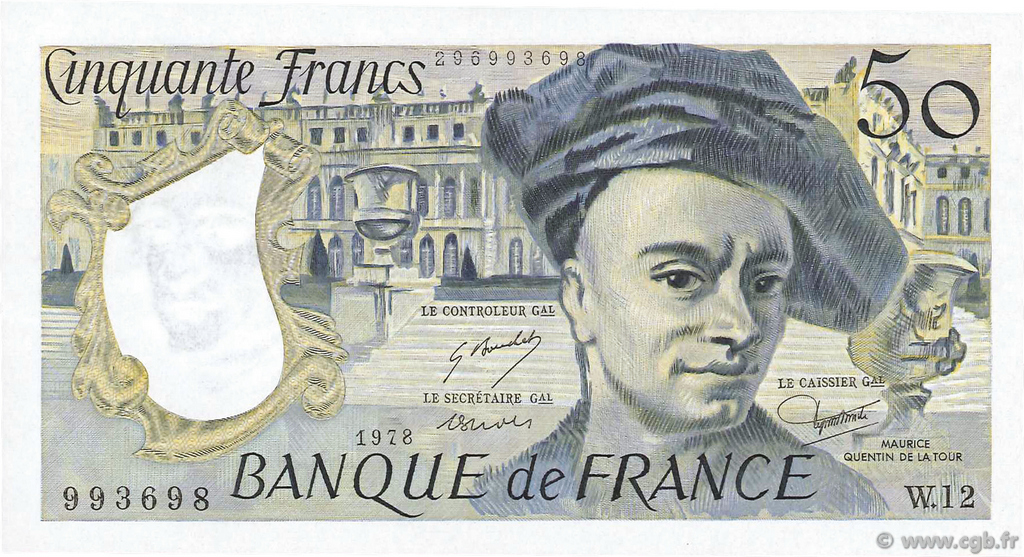 50 Francs QUENTIN DE LA TOUR FRANCE  1978 F.67.03 pr.NEUF