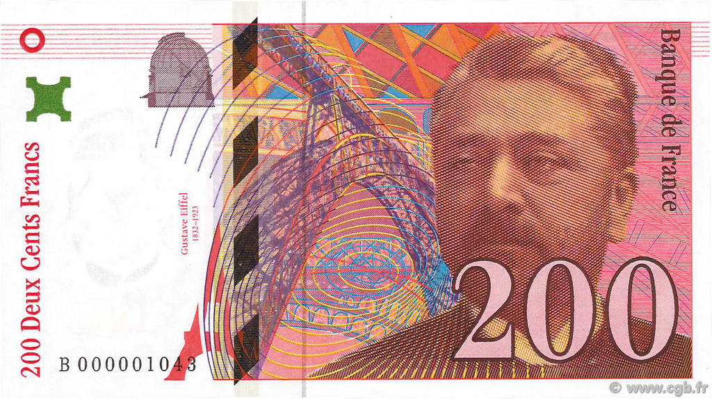 200 Francs EIFFEL FRANCE  1995 F.75.01 pr.NEUF