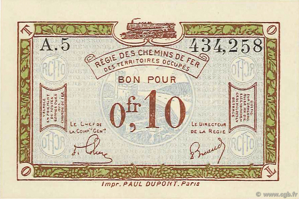 10 Centimes FRANCE régionalisme et divers  1923 JP.135.02 NEUF