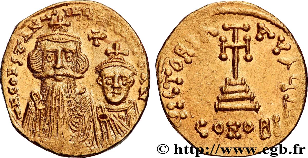 CONSTANS II and CONSTANTINE IV Solidus AU