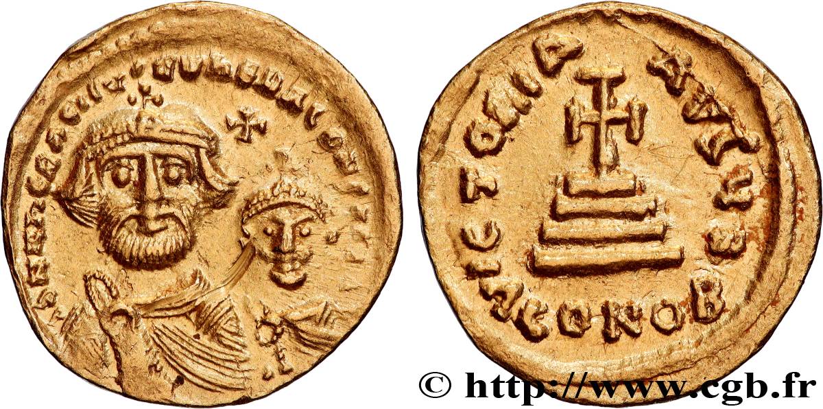 HERACLIUS and HERACLIUS CONSTANTINE Solidus AU/AU
