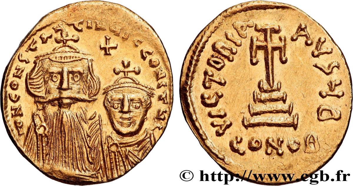 CONSTANS II and CONSTANTINE IV Solidus AU