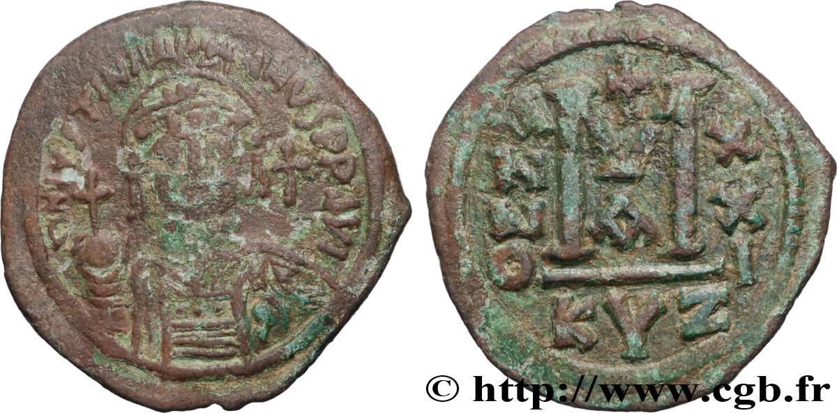 JUSTINIEN Ier Follis TB+/TTB