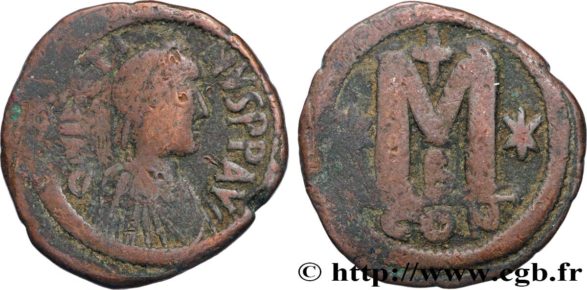 JUSTINIEN Ier Follis TB/TB+