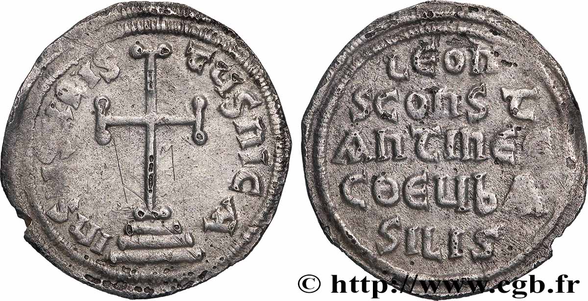 LÉON III et CONSTANTIN V Miliaresion TTB