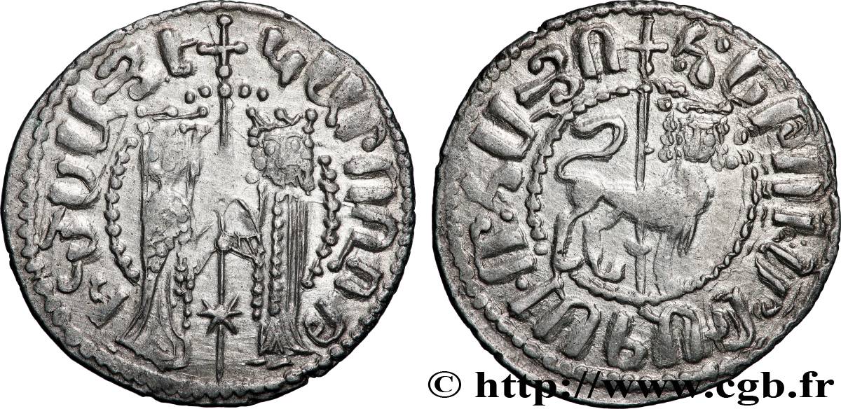 CILICIE - ROYAUME D ARMÉNIE - HÉTHOUM et ISABELLE Tram TTB+/TTB