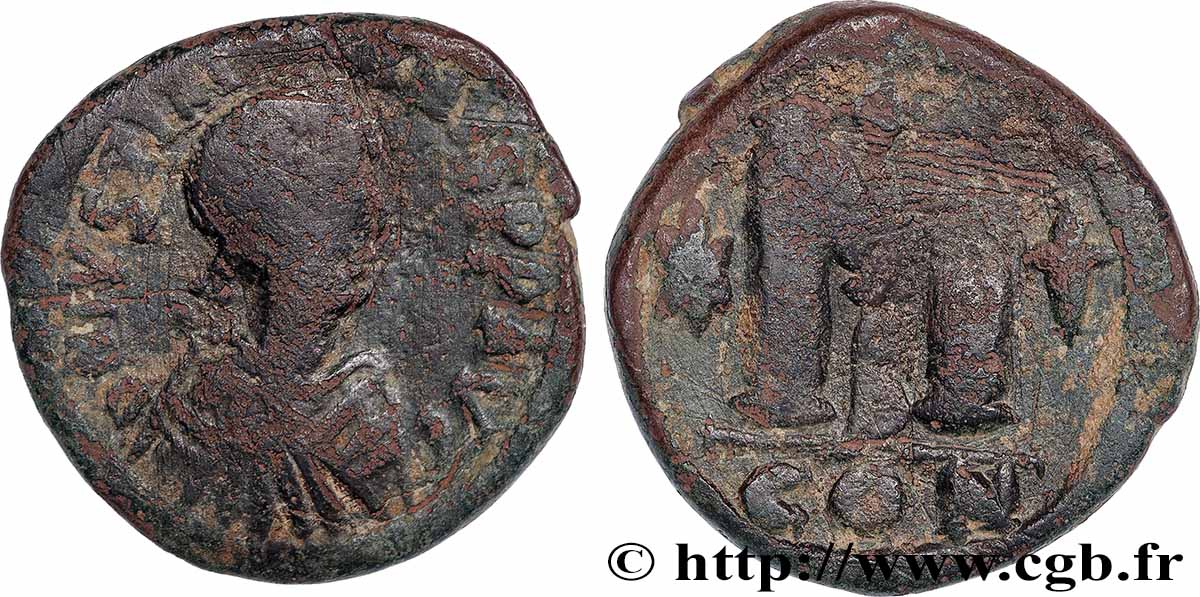 JUSTINIAN I Follis VF/VF