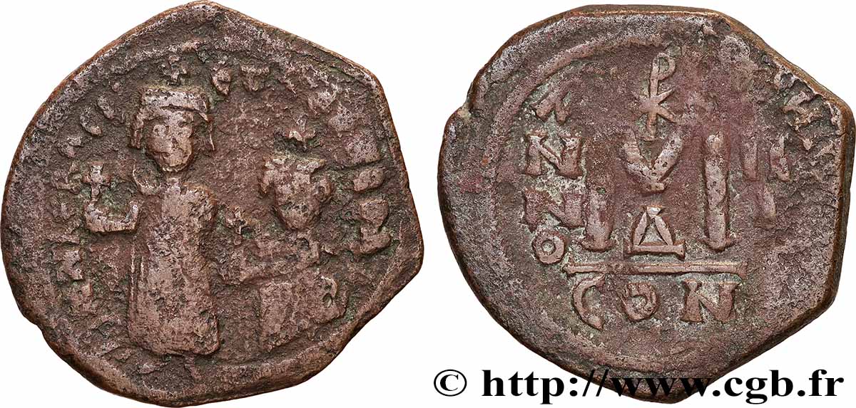 HÉRACLIUS et HÉRACLIUS CONSTANTIN Follis TB/TB+