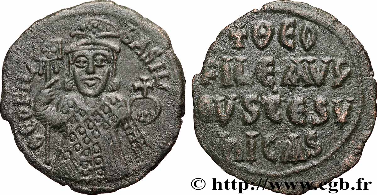 MICHAEL II und THEOPHILUS Follis fVZ/SS