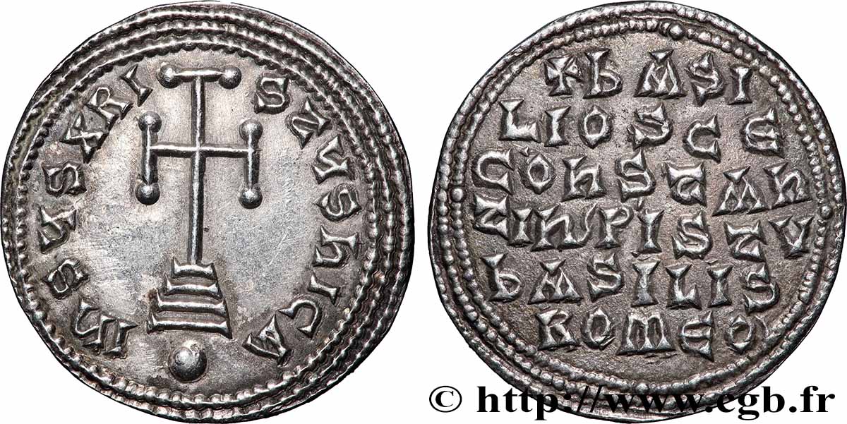 BASILEO I e CONSTANTINE Miliaresion SPL