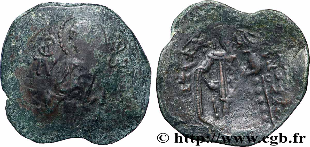 NICAEAN EMPIRE - THEODORUS II DUCAS-ASCARIS Aspron Trachy VF