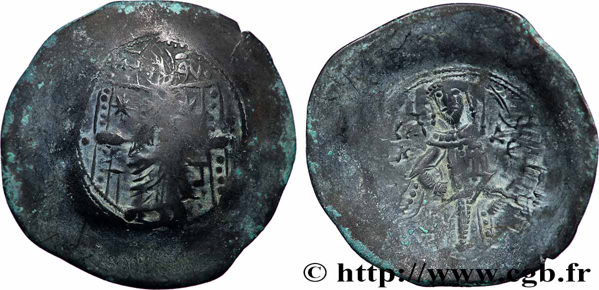 ISAAC II ANGE Aspron trachy (scyphate) TB/TB+