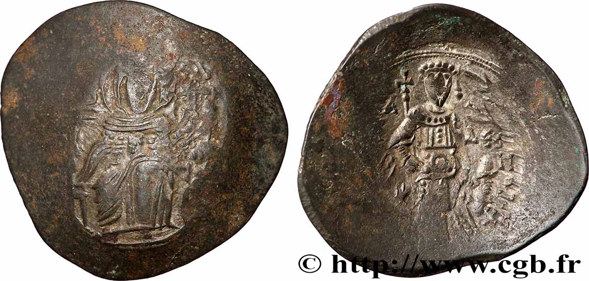 ISAAC II ANGE Aspron trachy (scyphate) TB/TB+