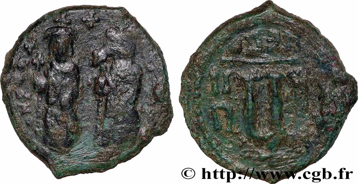 PHOCAS et LÉONTIA Follis VF