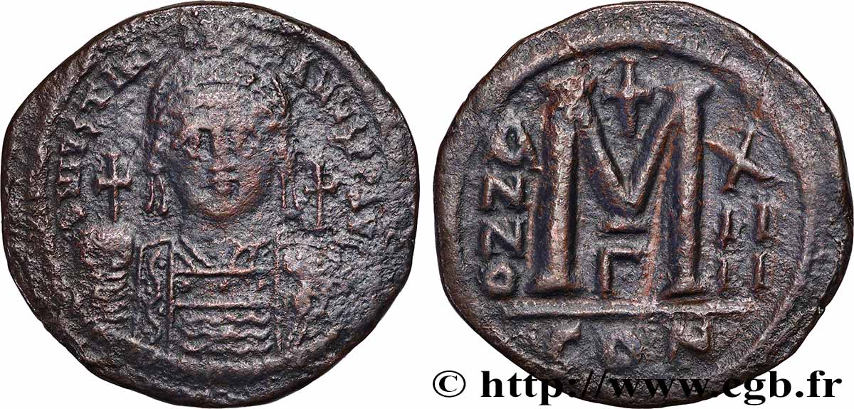 JUSTINIEN Ier Follis TB+/TTB