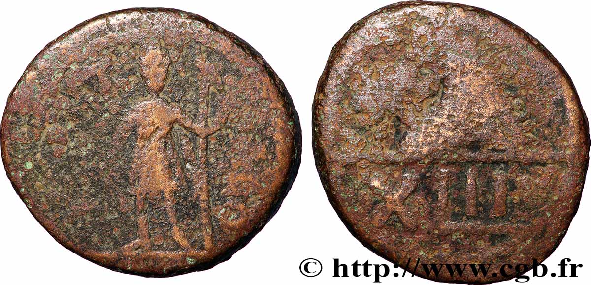 AFRIQUE - VANDALES - Monnayage semi-autonome de Carthage Grand bronze ou 42 nummi, au buste de cheval TB