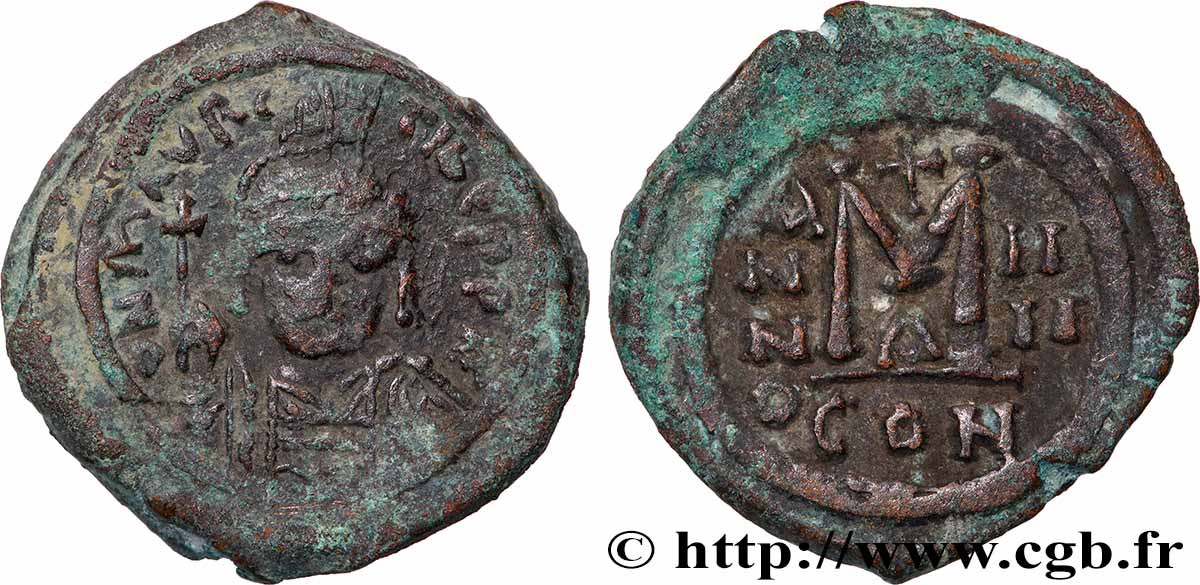 MAURICIUS TIBERIUS Follis q.BB/BB