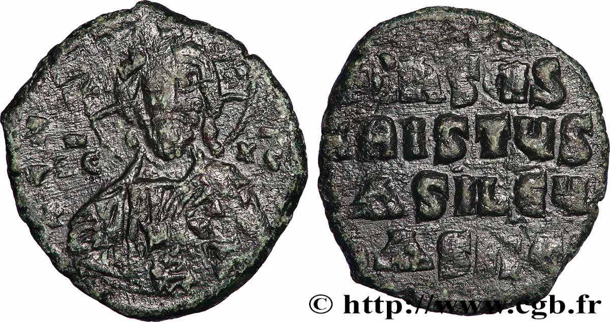 BASILIOS DER MAKEDONER II und CONSTANTINUS VIII Follis fSS