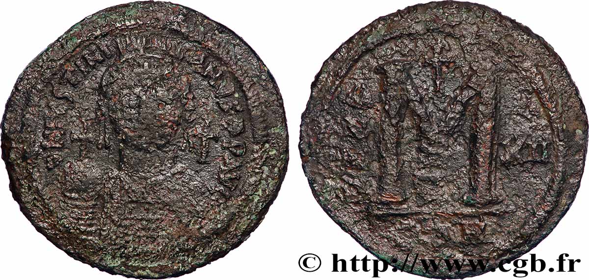 JUSTINIAN I Follis VF/VF