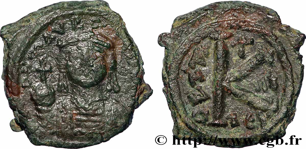 MAURICIUS TIBERIUS Demi-follis VF
